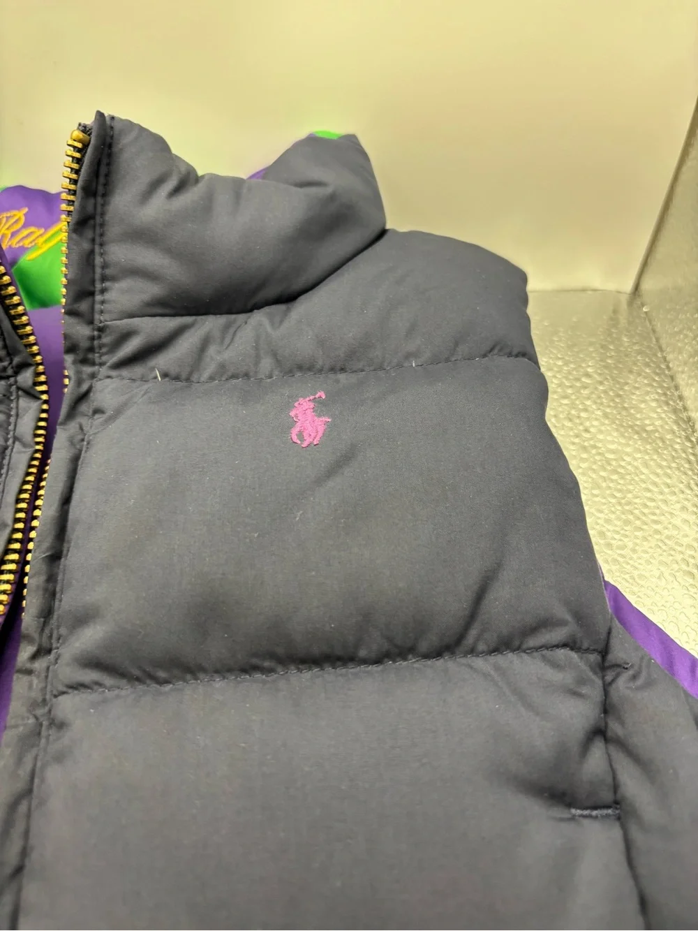 Ralph Lauren Purple Puffer Vest